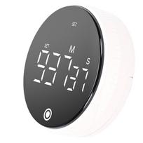 USB Magnetic Kitchen Timer for Cooking Large Display Digital Countdown Countup Timer Silent Rechargeable for Baking Grilling Studying gray