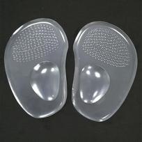 Silicone Pads for Women's Shoes Non-slip Inserts Self-adhesive Forefoot Heel Gel Insoles for Heels Shoe Anti-Slip Foot Pad gray