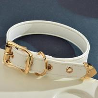 Choker Collar Women'S Neckband Bell Collar Love Punk Subculture Leather Necklace balta