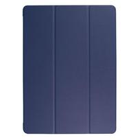 Dėklas iPad Pro 12.9, trijų dalių, PU odos, su kietu stoveliu, išmanusis dangtelis, skirtas Funda iPad Pro 12 9 12.9 2-osios 1-osios kartos dėklui iPad 12.9 2017 2nd tamsiai mėlyna spalva
