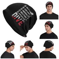 Diving Under Water Scuba Dive Diver Diving Unisex Adult Beanies Caps Knitted Bonnet Hat Hip Hop Autumn Winter Skullies Hats One Size black