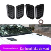 Anglies pluošto universalus automobilio oro išleidimo angos dekoratyvinis gaubtas Black black