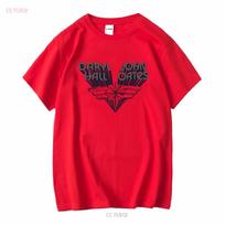 HALL and OATES 1978 promo T SHIRT long or short sleeves vintage Washed Unisex homme Soft streetwear Stretched Breathable S red