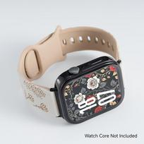 Strap+Case For Huawei Watch Fit 4 / 4 Pro Protector TPU Case Sport Flower Strap for Huawei Fit 4 4pro 3  band Huawei Fit3 gray