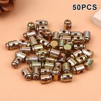 50/100Pcs Cable Nipples Metal Clutch Brake Throttle Cable Ends For Lawn Mower Brake Line Throttle Cable Ends Repair Parts 50pcs brown