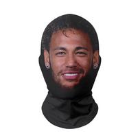 Full Face Mask with Neck Cover Stretchable Fabric One Size Fits Most Lightweight Breathable Design for Outdoor Activities and Costume Use One Size brown