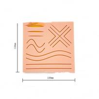 Durable Silicone Skin Suture Practice Pad Realistic 3 Layers Wound Operate Pad For Training Practice Medical Tattoo Supplies beige