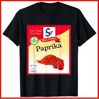 Paprika Condiment Costume Holiday Spice Group Costumes Black Cotton T-Shirt L red