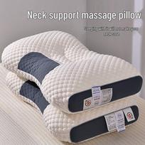Ergonomiška kaklo atraminė pagalvė kaklo stuburui – Reguliuojama suaugusiems ir studentams Pillowcase Only (Unfilled) white