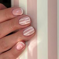 24Pcs/Set French Almond Press on Nails Polka Dots Fake Nail Tips New False Nail  Women rožinė
