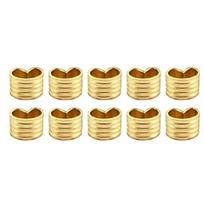 3D Printer Brass Belt Terminals 6mm Pre Crimped Metal Clamp Quick Installation for Width 6mm Open Timing Rubber Belt 1 beige