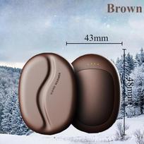 Eary Coffee Bean Shape Magnetic Hand Warmer Split Mini Portable Double Sided Heating Rechargeable Hand Warmer Winter Essentials juoda