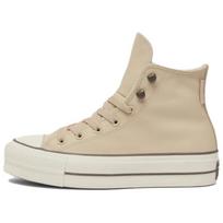 Converse Wmns Chuck Tayor All Star Lift Platform High 'Weatherized Leather - Miso Glaze' Women's A11158C 37.5 beige