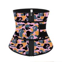 Womens Big Size Latex Tummy Control Waist Trainer Belt  With Sticker Xl black