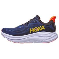Hoka One One Clifton 10 Comfortable Fitting Running Shoes Women sneaker Blue Yellow 1162031-MLST 38⅔ black