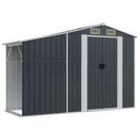 Garden Shed Anthracite 277 x 93 x 179 cm Galvanized Steel