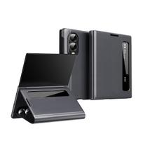 For Samsung Galaxy Z Fold8 Wide / Z Fold8 Ultra 7 6 Luxury Smart Side Window Case , APP Wake Up/Sleep, Phone Stand Cover Protector Skins Shell New For Samsung Z Fold6 mėlyna