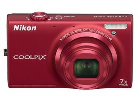 Nikon COOLPIX S6100 skaitmeninis fotoaparatas, Super raudonas - 16 MP, 7x optinis priartinimas, 3 colių lietimui jautrus LCD ekranas, HD 720p vaizdo įrašymas