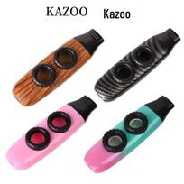 Dvigubos skylės kazoo fleita gitarai/ukulele pritarimui - draugiška pradedantiesiems Red Wood Grain