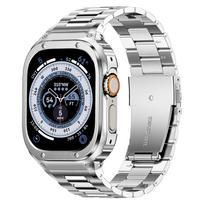 3-in-1 Strap and Protective Case for Apple Watch S3-S8 (41/44/45/49mm) 45mm sidabras