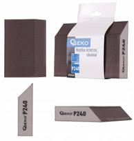 Geko kampinis šlifavimo blokas, G78568, 125x90x25mm, P240, šlifavimui medienai, metalui, kompozitams, tikslus šlifavimas