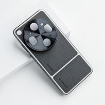For Oppo Find X9 Ultra Case Sleek Delicate Ultimate Design Leather Comfortable Grip Heat Dissipation Fashionable Cover OPPO Find X9 Ultra gray
