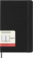 Moleskine 2026 18-Month Daily Planner Large Black, July Start Hard Cover Diary 13x21cm DHB18DC3Y27 juoda