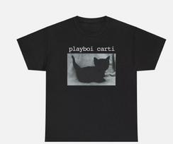 Playboi Carti Black Cat Tee T-Shirt WLR Album Tour Merch All Sizes M gray