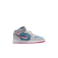 Air Jordan 1 Mid GS Džinsiniai Blizgučiai Vaikų Sportbačiai Mėlyni Kobalto-Bliss Balti HQ1999-400 38 gray