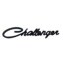 1 vnt. 3D metalinis Challen raidės logotipas Automobilio galinės bagažinės emblema Ženklelis Lipdukai Challenger juoda