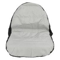 Tractor Seat Cover 600D Oxford Cloth PU Coating Water Proof Universal Forklift Mower Seat Cover for Outdoor gray