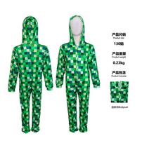 Cosplay costumes, Halloween costumes, my world Y square onesie cosplay real people with the same children's stage performance 140 (kids) green