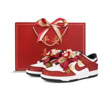 Nike Dunk Atsparūs dilimui Lengvi žemi Skateboard avalynė Unisex Raudoni DD1391-100(Komanda1678-) 39 red