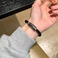 Feng Šui Amuletas Devynių Akių Tibeto Agatas Tibeto Karoliukai Vėrinys Agato Pakabukas Vėrinys Papuošalas Dovana as the picture black