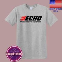 Echo Lauko Galios Įranga Vyrai#039;s Pilkas Dydis S5XL Unisex Marškinėlis XL gray