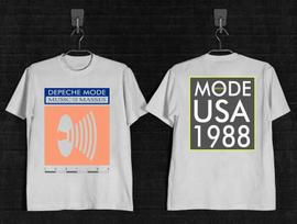 Depeche Mode 1988 Music for the Masses Tour TShirt Unisex T-Shirt XXXXL gray