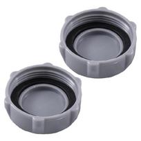 2 vnt. baseino nutekėjimo dangteliai Baseino remonto dalys Patvarūs plastikiniai nutekėjimo vožtuvų dangteliai Tinka P6H1158ASS16 baseino modeliams 1 gray