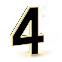 12V apšviečiamas namo numerio ženklas, atsparus vandeniui LED adresų ženklas, namų sienų dekoras, lauko naudojimui 1