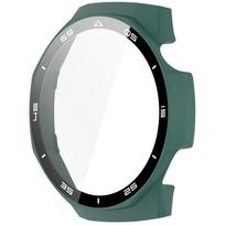 Pilnas apsauginis dėklas Huawei Watch GT 5 pro 46mm, ekrano apsauginis dėklas GT5 pro 46MM dangtelis, PC 2in1 rėmelis + grūdinto stiklo plėvelė For GT 5 pro 46mm žalia