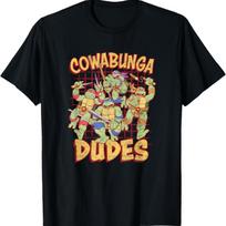 Teenage Mutant Ninja Turtles Cowabunga Dudes Vintage Group T-Shirt S įvairiaspalvis