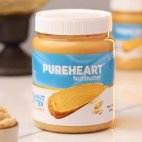 Pureheart Nutbutter Creamy Peanut Butter 510 gm | Natural & Premium Roasted Peanuts | High Protein, Rich in Fiber | Zero Trans Fats 510GM blue