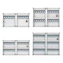 Key Lock Box Key Box Safe Security Key Organizer Key Cabinet for Garage Car Lots Home Auto Repair Shops Personal and Business 12 Keys Position white