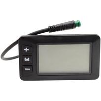Elektrinio dviračio spidometras LCD ekranas Spidometras Vandeniui atsparus spidometras gray