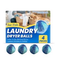 Laundry Pet Hair Removal Ball Effectively Remove Pet Hair Clean Clothes Gentle Reusable Household Portable Fabrics Cleaning Ball gray