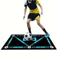 Vienos dalies futbolo treniruočių kilimėlis Neslystantis ir vaikščiojimo kilimėlis Tylus futbolo praktikos kilimėlis Futbolo treniruočių kilimėlis Namų dekoracija 50X80cm blue