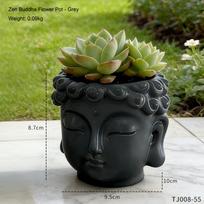 Creative Buddha Statue Flowerpot Green Potted Plants Container Home Courtyard Garden Decor Resin Handicrafts Ornament green