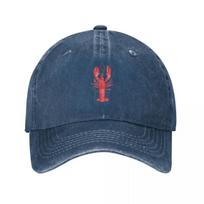 Watercolor Lobster Cowboy Hat Fashion Uv Protection Solar Hat Ladies Hat Men'S gray