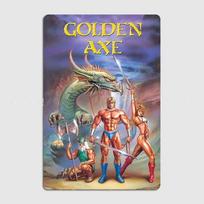 Auksinis Kirvis Vyrams Moterims Mega Drive Retro Klasikos Žaidimas Metalo Plakatas Ženklas Klubas Sienų Menas Skardinis Ženklas Kambario Dekoras Namų Dekoras 30x40cm(11.8x15.7inch) gray