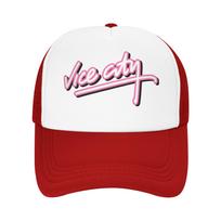 GTA Vice City Casual Gatherings Baseball cap Fits Small Head Circumference Fishing SoftTop Denim Hat One Size white