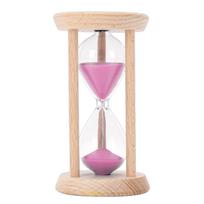 Sand Timer Wooden 5 Minute Hourglass Desktop Decoration 5 Minute Sand Timer For Cooking Baking Meditation Classroom violetinė